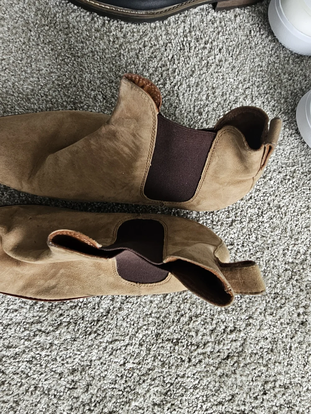 Polo by Ralph Lauren Men's Tan Suede Chelsea Boots